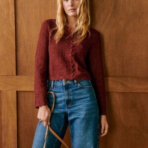 Sezane Noelie Cardigan - 100% Cotton